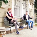 Sada zahradního nábytku 3 dílná | šedá