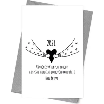 Svatební dekorace Papír 10 x 15 cm Srdíčko