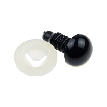 Očička nebo čumáček - černá - průměr 10 mm - 10ks