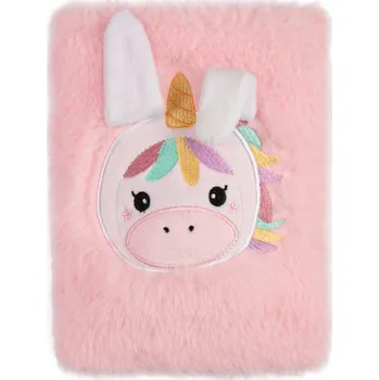 Blok Plyšový squeeze blok - Jednorožec