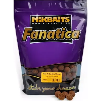 Volný čas MIKBAITS - Boilie Fanatica 24 mm 900 g Krab ančovička mango