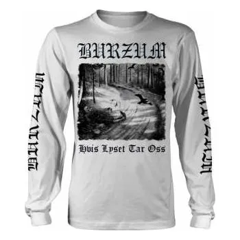 Merch Burzum: Tričko S Dlouhým Rukávem Hvis Lyset Tar Oss (white) S 2019