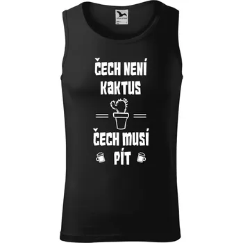 Pánské tílko Pánské tílko Čech není kaktus, Čech musí pít