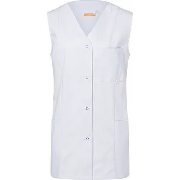 Kuchyňská zástěra Karlowsky Dámská lehká pracovní halena Sara do zdravotnictví, beauty nebo služeb Barva: Bílá, Velikost: 46 KY061