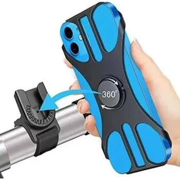 BIKEFLOW Univerzální držák smartphone kolo silikon 4,5–7’’ NO SIZE ČERNÁ