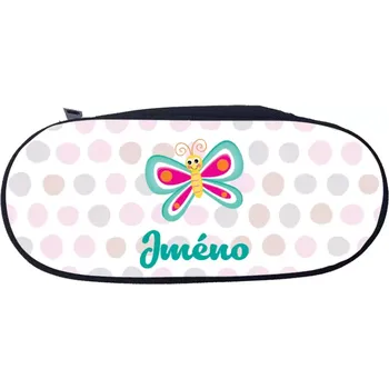 Penál Pouzdro Motýlek se jménem