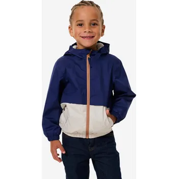 Chlapecká bunda QUECHUA Dětská bunda na turistiku nepromokavá MH500 Kid (2–6 let) 3 ROKY BÉŽOVÁ|MODRÁ