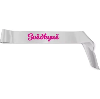 Party dekorace Šerpa pro svědkyni - Svědkyně 4 - stříbrná