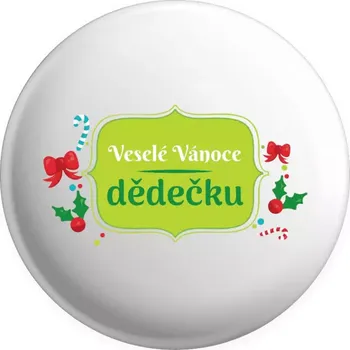 Placka Veselé Vánoce, dědečku