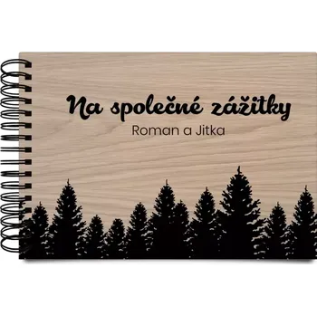 Dřevěné album s kroužkovou vazbou Společné zážitky
