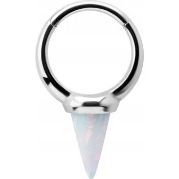 Náušnice Clicker náušnice s opálovým hrotem Arif stříbrná