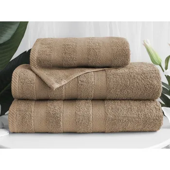 Ručník XPOSE® Froté ručník DEVON - latté 50x90 cm, Froté + Prodloužená možnost vrácení zboží do 50 dnů