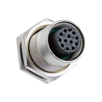 Elektrický konektor Amphenol Industrial Kulatý konektor, Montáž na panel, počet kontaktů: 2, pohlaví kontaktu: samice, IP67