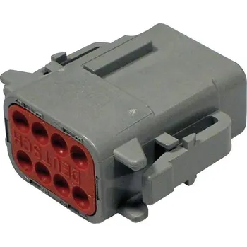 Elektrický konektor TE Connectivity DTM 06-8 SA kulatý faston, 1 ks