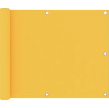 Stínicí technika zahrada-XL Balkónová zástěna žlutá 75 x 600 cm oxfordská látka 135023