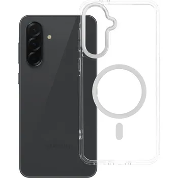 Náhradní kryt pro mobilní telefon Kryt Cover Frame Clear Hybrid Mag Cover with MagSafe Samsung Galaxy A36 Translucent
