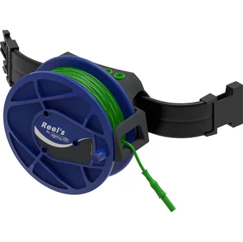Měřicí kabel Electro PJP STB-REEL2310-50V Kabelový buben a prodlužovací kabel s popruhem 50 m, PVC, 0,75 mm, zelená, STB-REEL2310-50V, 50 m