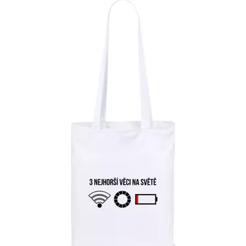 Látková taška Tři nejhorší věci na světě