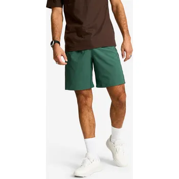 Pánské kraťasy DOMYOS Pánské fitness kraťasy prodyšné s kapsami na zip XL ZELENÁ