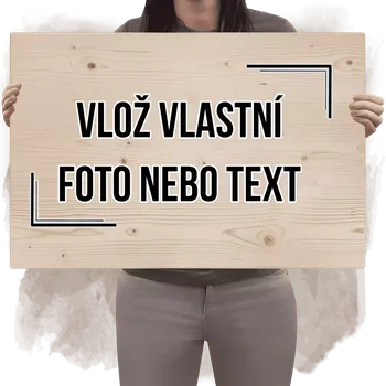Domovní cedule Dřevěná cedule s vlastním potiskem