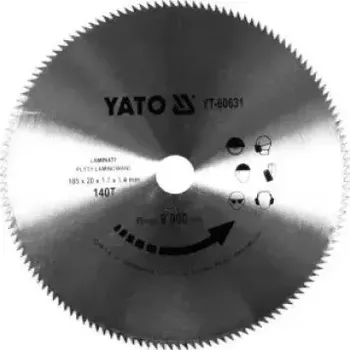 Pilový kotouč Yato - Kotouč na dřevo 185x20mm 140 zubů