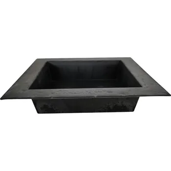 Zahradní dekorace Plastová šedá ikebana, čtvercová, 30 x 30 cm