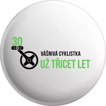 Placka Vášnivá cyklistka už x let