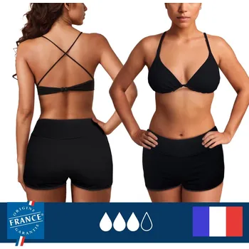 Pánské plavky PLIM UNDERWEAR Menstruační plavecké šortky - Vysoká absorpce 48 ČERNÁ