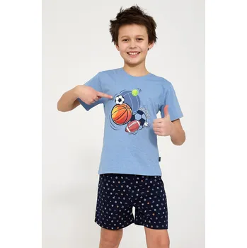 Pyžamo Cornette Young Boy 790/126 Sport kr/r 134-164 Modrá 146-152