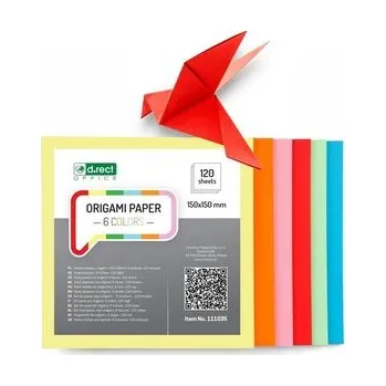 Set školních potřeb Kostka origami 150x150mm 6 kolorów 120ark