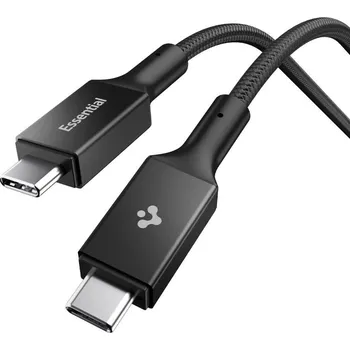 Datový kabel SPIGEN EB10015CC ESSENTIAL TYPE-C CABLE 100W 150CM BLACK