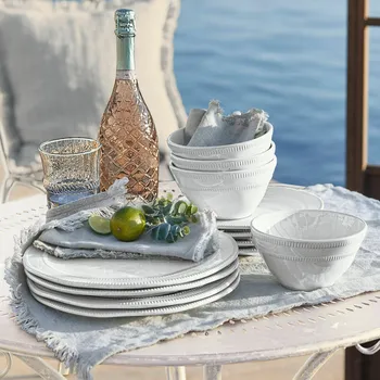 Sada nádobí Nádobí, 12dílná sada Alentejo, bílá,