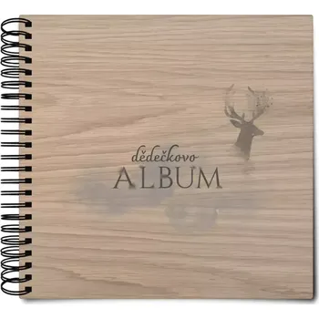 Dřevěné album s kroužkovou vazbou Jelen se jménem