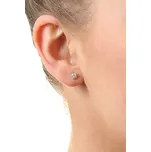 MOISS Půvabné peckové náušnice se zirkony E000143 0,4 cm + 2 měsíce na vrácení zboží