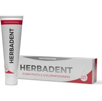 Dentální hygiena HERBADENT PROFESSIONAL zubní pasta s CHX 0.12% 40g