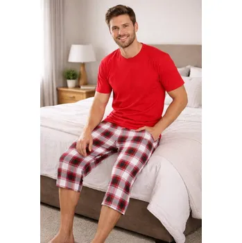 Dámské pyžamo Bavlněné pyžamo s 3/4 kalhotami vz.č.3 Velikost: L