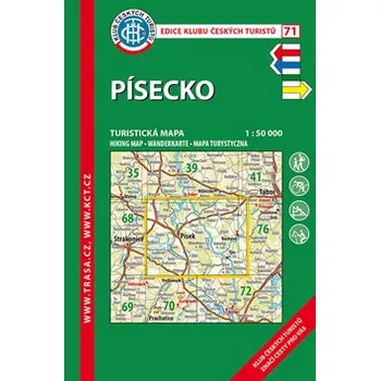 KČT 71 Písecko 1:50 000/turistická mapa