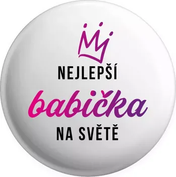 Placka Nejlepší babička na světě - korunka