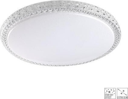 Prezent AMBIA přisazené svítidlo LED 35W 2950lm 4000K 40cm IP20, bílé/křišťál
