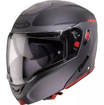 Helma na motorku Výklopná helma Caberg Horus X Ray matt black/grey/red fluo - L / černá