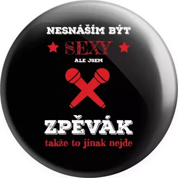 Placka Nesnáším být sexy, ale jsem zpěvák