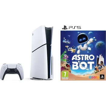 Herní konzole Sony Herní konzole Sony PlayStation 5 (typ modelu - slim) + Hra Sony PlayStation 5 Astro Bot bílá