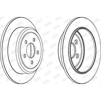 Brzdový kotouč Brzdový kotouč JURID 562917JC