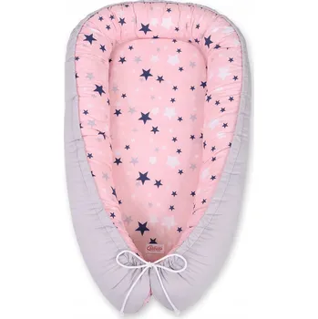 Hnízdečko pro miminko Oboustranné hnízdečko pro miminko, ohrádka zavinovačka Premium BOBONO - hvězdičky Bobono