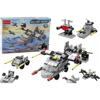 ostatní stavebnice Stavebnice Helikoptéra 6v1 DIY sada Vozidla 117 ks