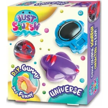 Obraz Kreativní senzorická sada DIY Just Squish Strigo gelové figurky Vesmír