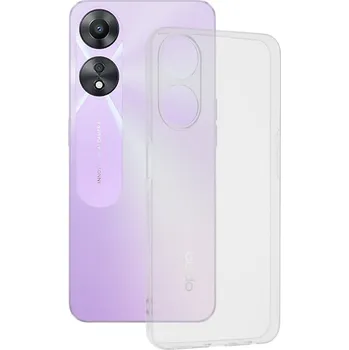 Náhradní kryt pro mobilní telefon Kryt Techsuit - čirý silikon - Oppo A58 5G - průhledný