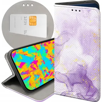 Pouzdro na mobilní telefon Flipové pouzdro Hello Case pro REALME 12 PRO / PRO PLUS fialové