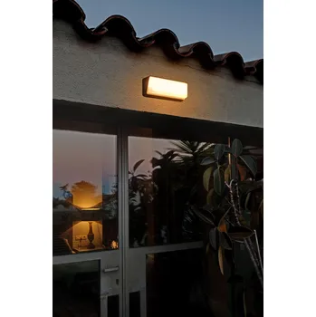 Venkovní osvětlení HALF nástěnná lampa, černá - FARO