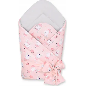 Zavinovačka OBOUSTRANNÝ ZAVINOVACÍ PEŘINKA PRO MIMINKA MĚKKÁ S VÁZÁNÍM - KRÁLÍČCI BALETKY